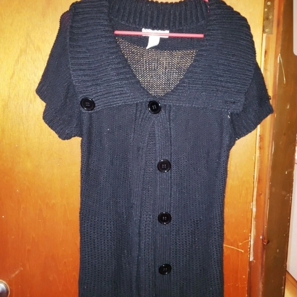 Black Sweater Dress Coat